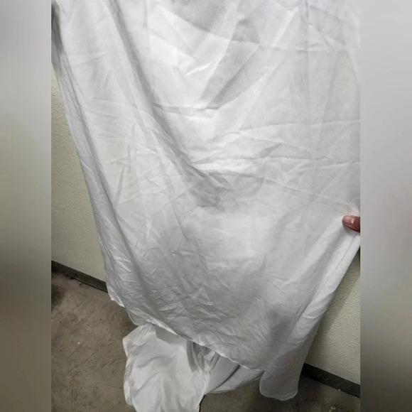 Lulu's Eternal Bliss White Tulle Off-the-Shoulder Bustier Maxi Dress XL Bridal - Picture 8 of 12